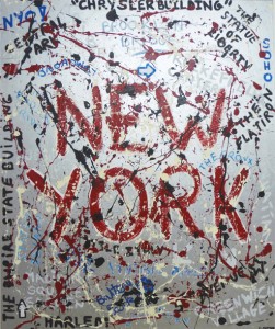 New York - 120x100 - technique mixte sur toile